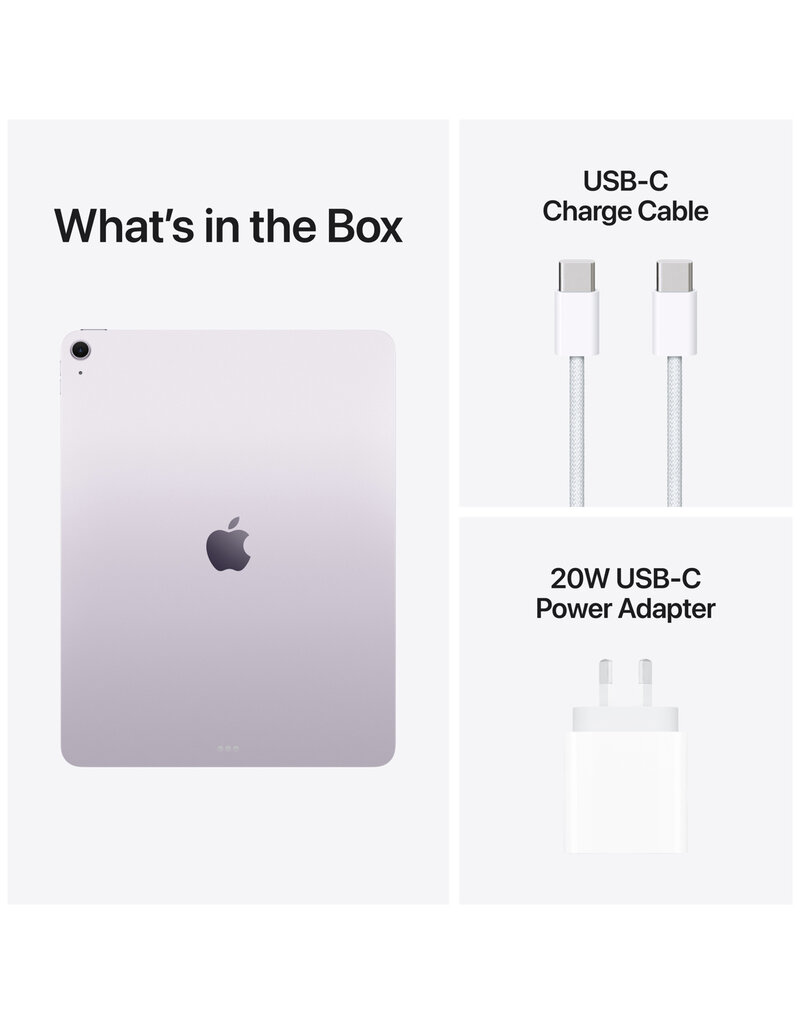 iPad Air (2025) 13” M3 7th Gen 512GB Wifi + Cellular - Purple