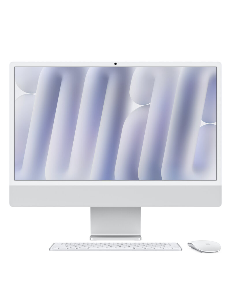 iMac 24” (2023) 4.5K M3 8CPU 10GPU 24GB RAM 1TB SSD - Silver - CTO - Renewed