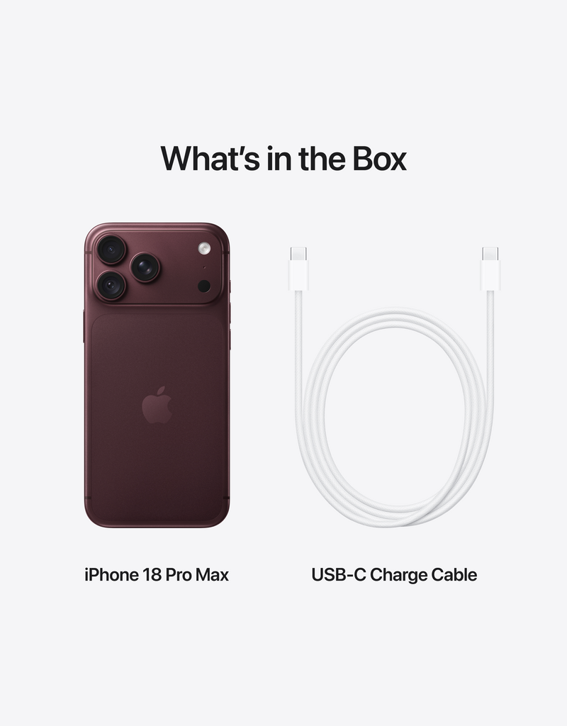 iPhone 18 Pro Max 256GB - Burgundy
