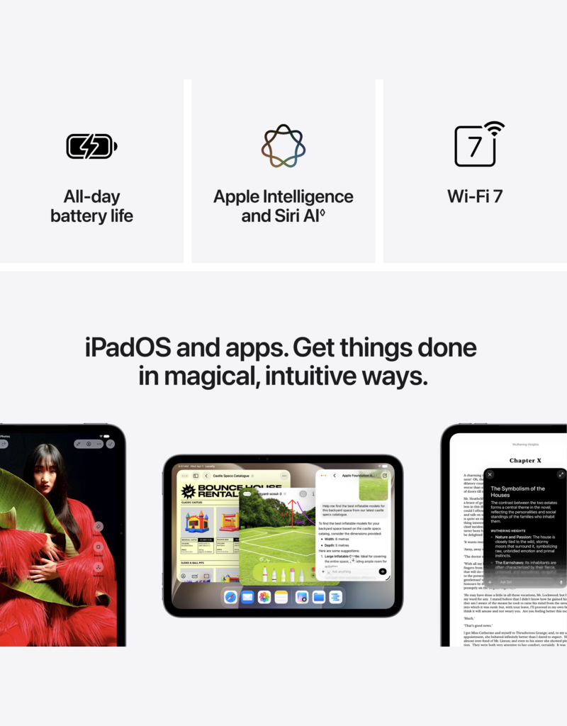 iPad mini A20 Pro (8th Gen) Wi-Fi 256GB with nano-texture glass - Midnight