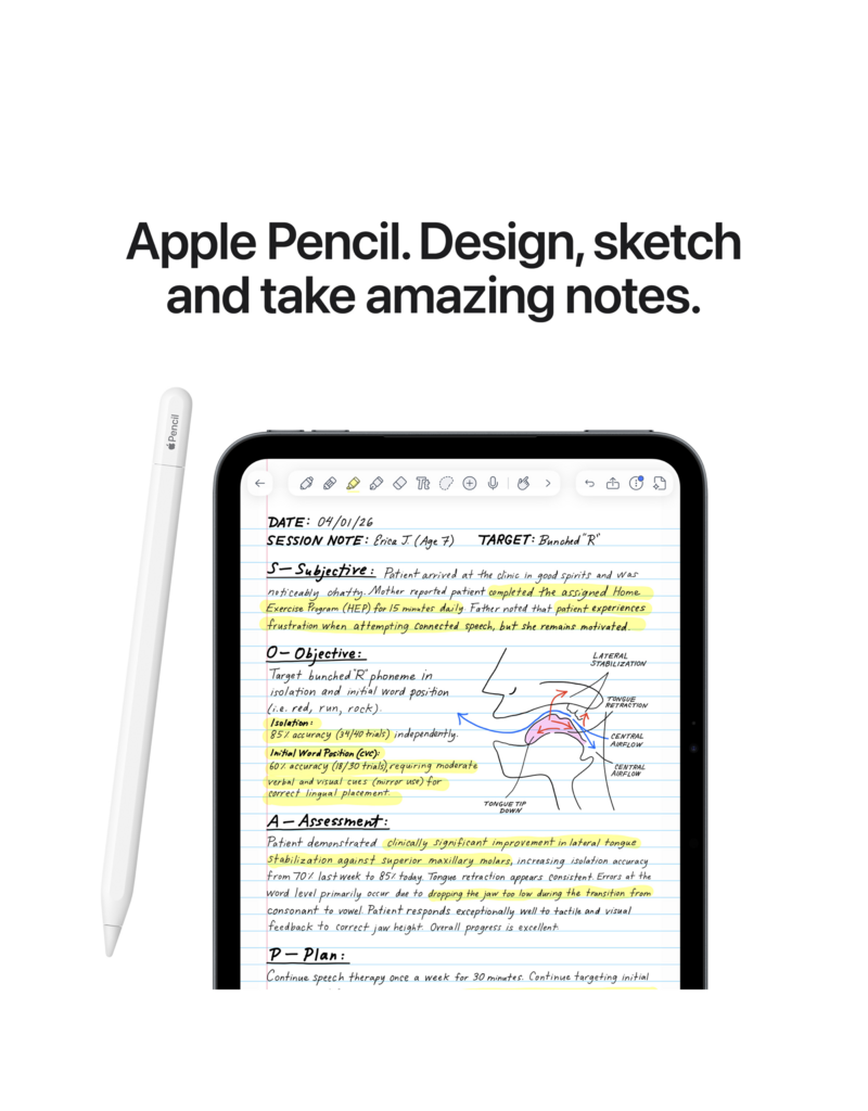 iPad mini A20 Pro (8th Gen) Wi-Fi 256GB with nano-texture glass - Starlight