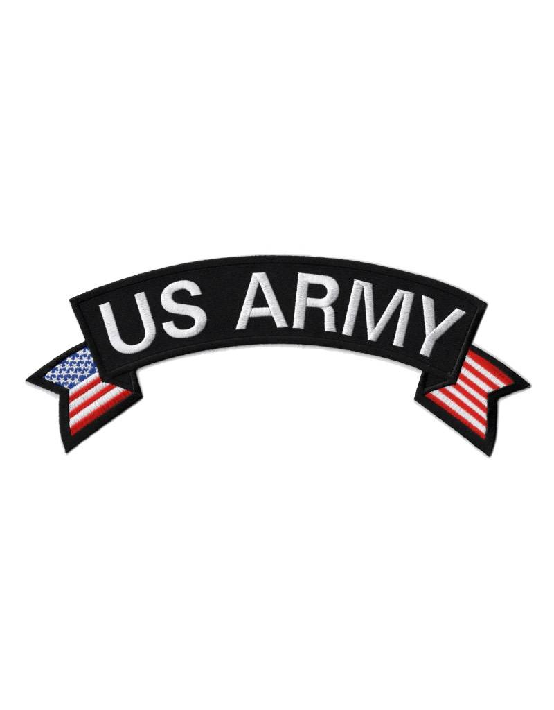 Download Embroidered U.S. Army Rocker Patch with Flag tails ...