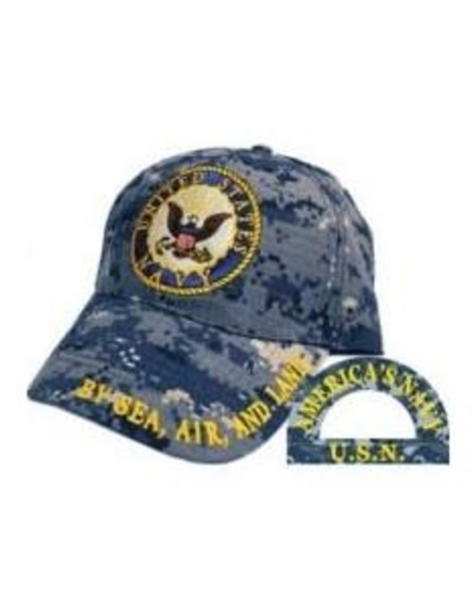navy camouflage hat
