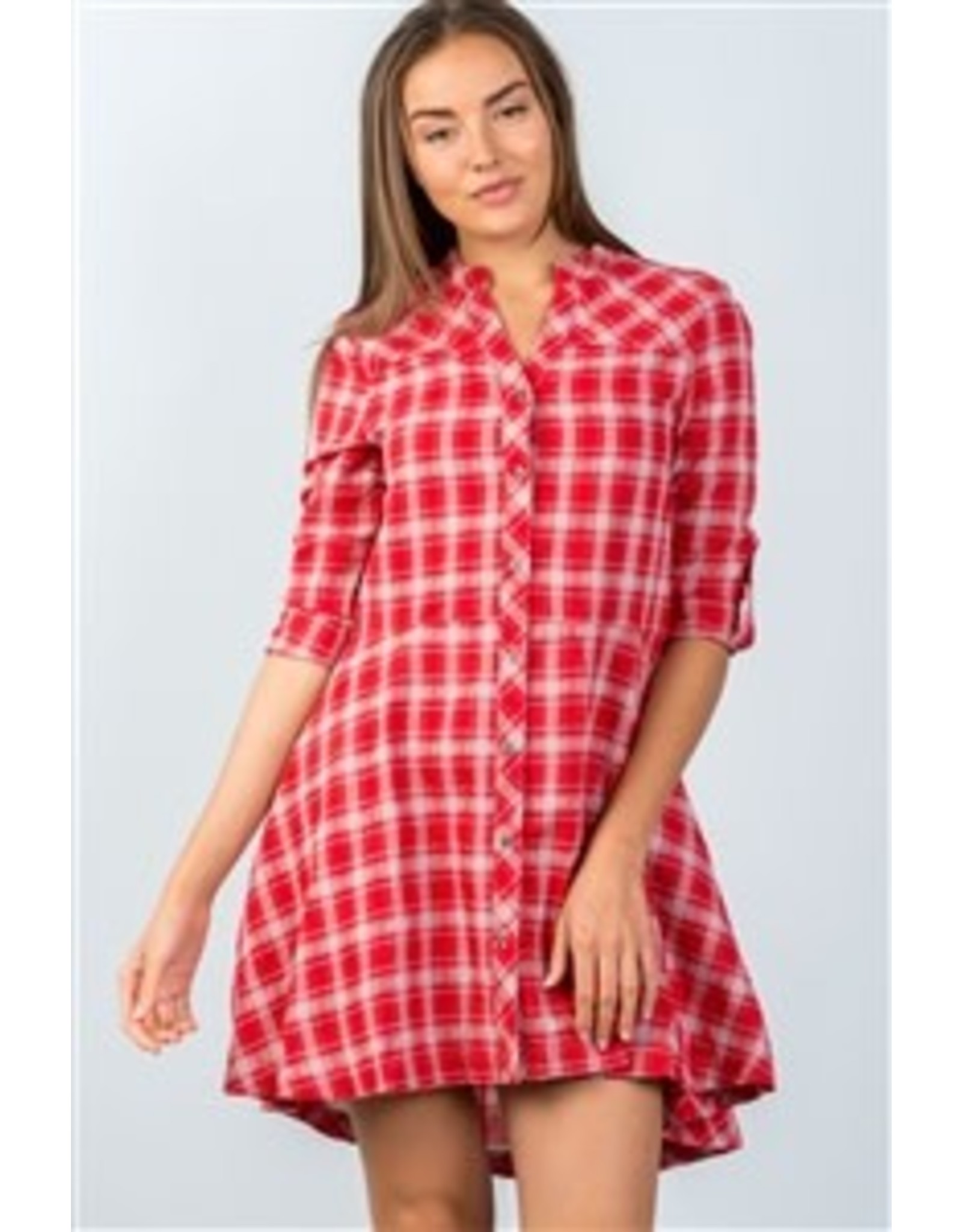 checkered mini dress
