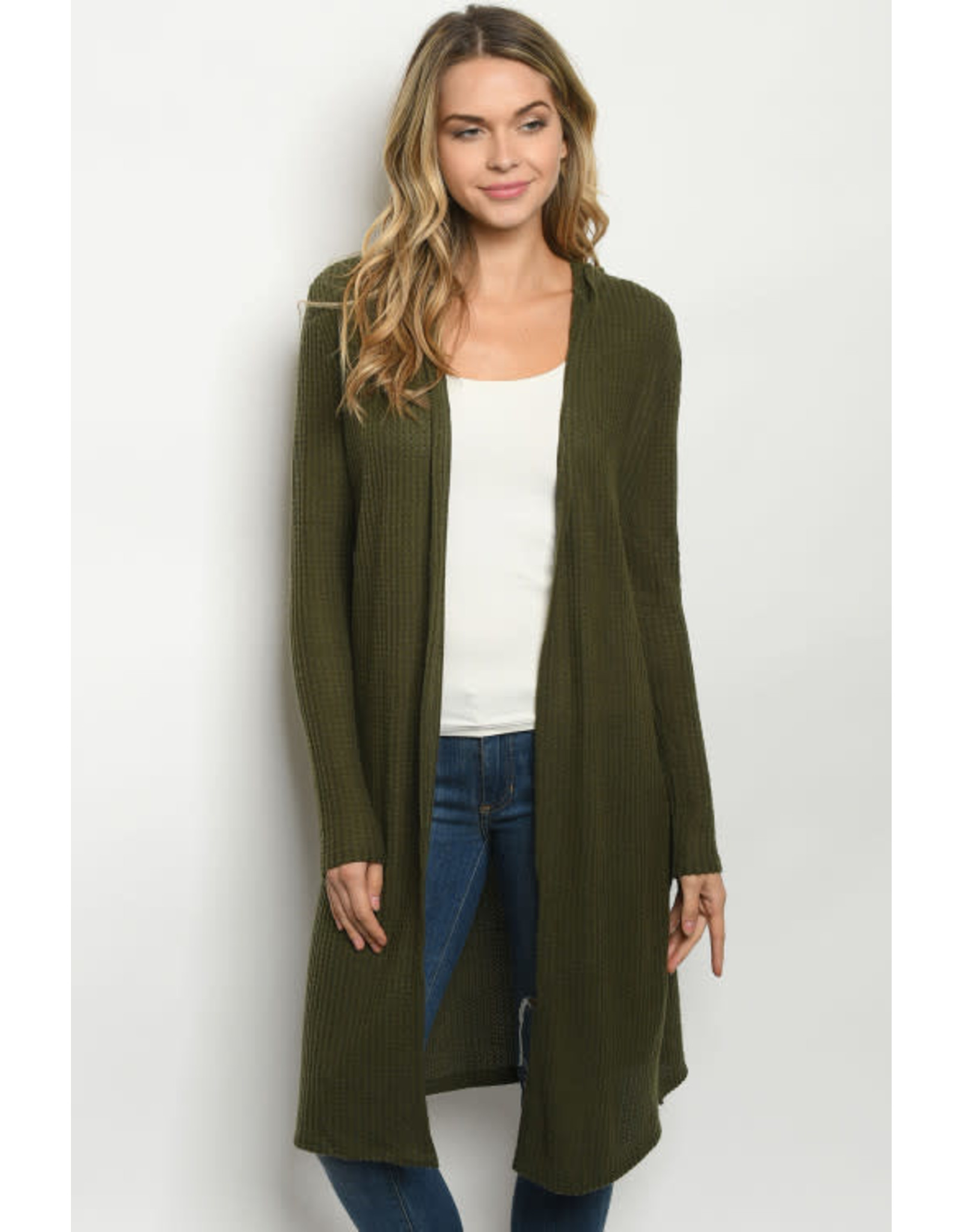 olive cardigan