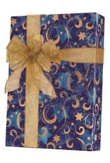 Gold Star Hanukkah Wrapping Paper