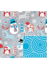 Snow Play Reversible Wrapping Paper