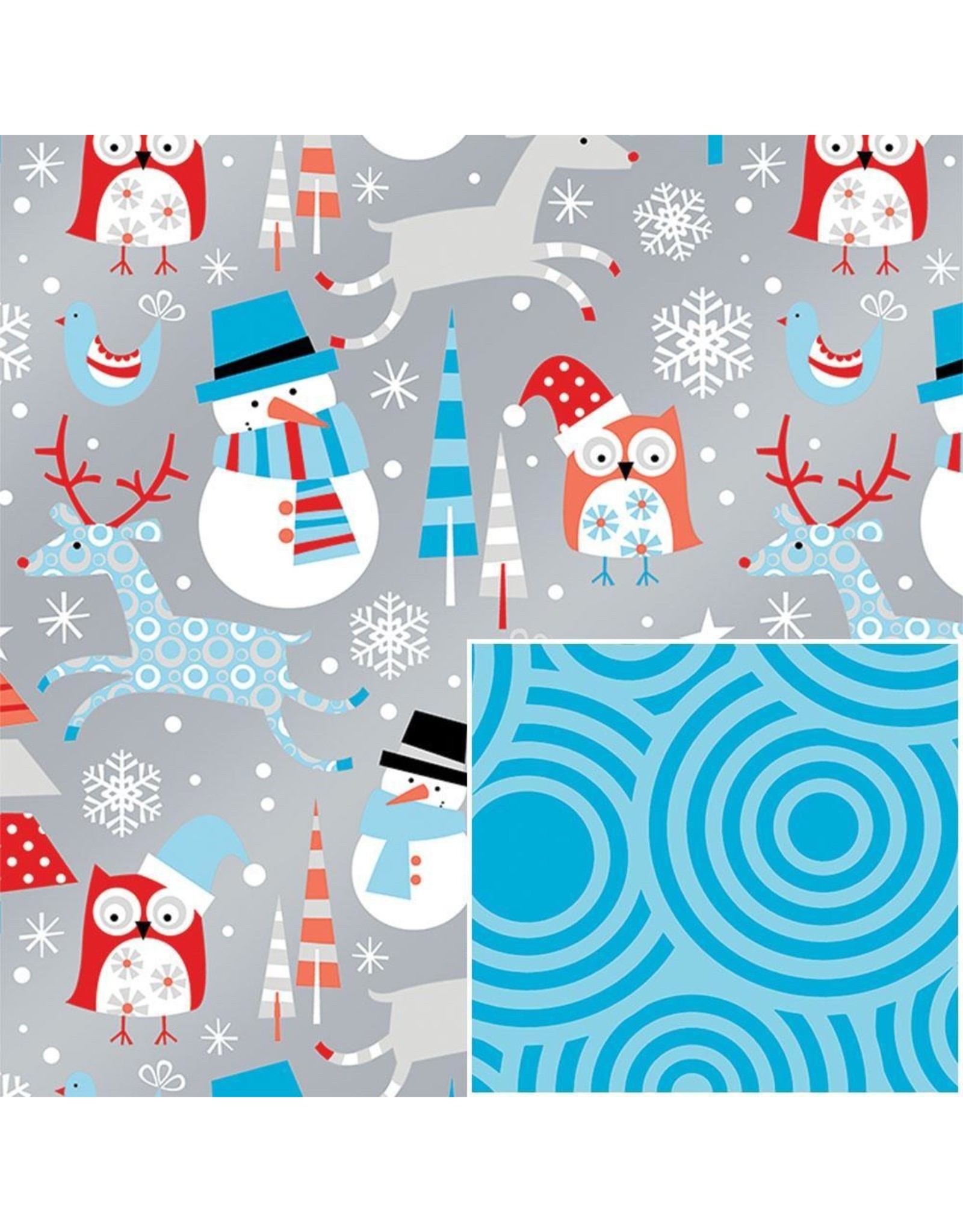 Snow Play Reversible Wrapping Paper