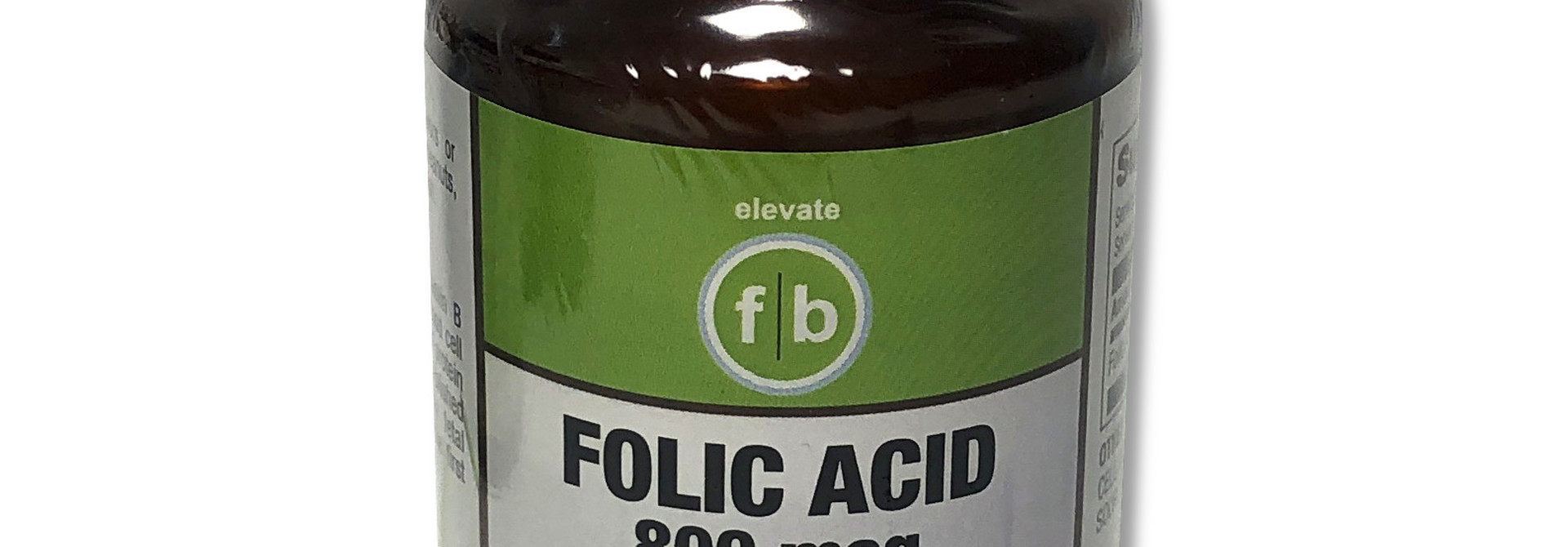 Folic Acid 800mg/100 Vegetarian Tablets