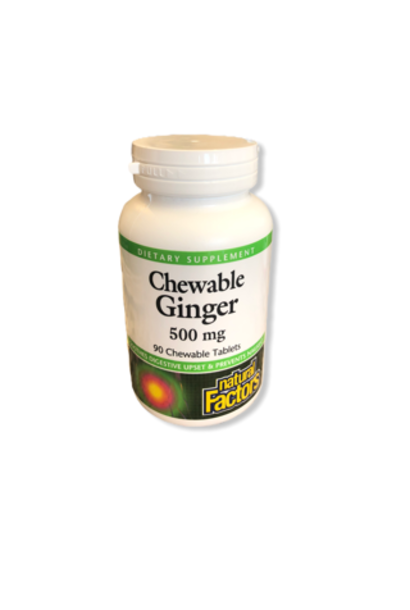 NATURAL FACTORS CHEWABLE GINGER 90ct