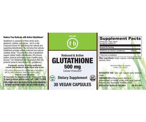 fb REDUCED & ACTIVE GLUTATHIONE 500 mg
