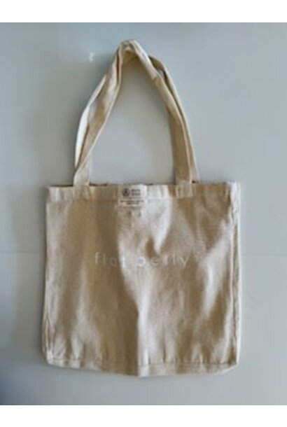f l a t  b e l l y  MULTI POCKET TOTE 100% ORGANIC NATURAL