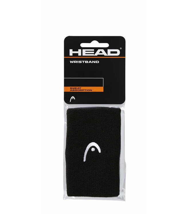 Head 5" Black  Wristband (2-Pack)