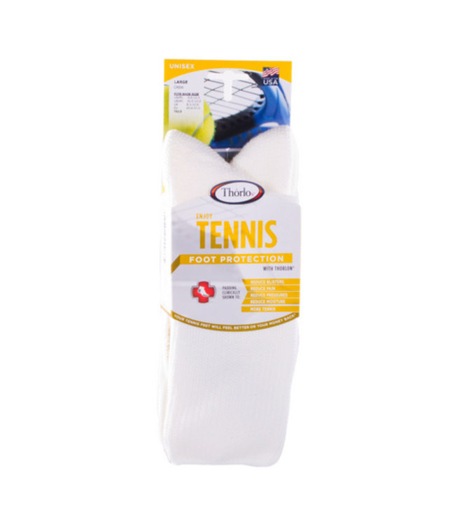 Thorlos TX Crew Tennis Socks (White)