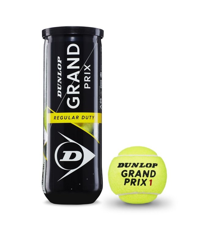 Dunlop Grand Prix Regular Duty Tennis Balls - 3 Can