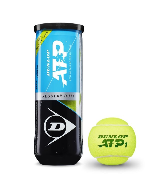 Dunlop ATP Regular Duty Tennis Balls - 3 Can