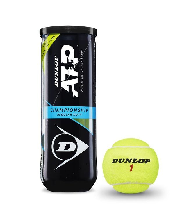 Dunlop ATP Championship Regular Duty Tennis Balls - 3 Can