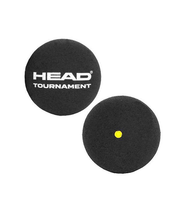 Head Tournament Single Yellow Squash Ball 3-Tube