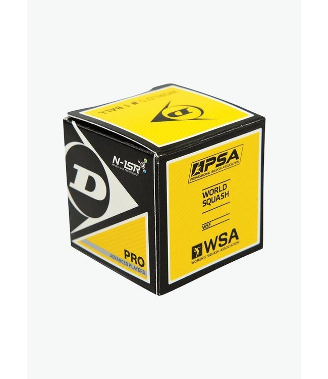 Dunlop Pro Double Yellow Squash ball- box of 12