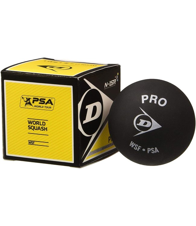 Dunlop Pro Double Yellow Squash ball- box of 12
