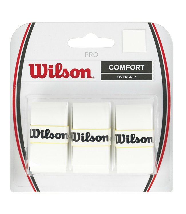 Wilson Pro Comfort Overgrip 3 Pack (White)