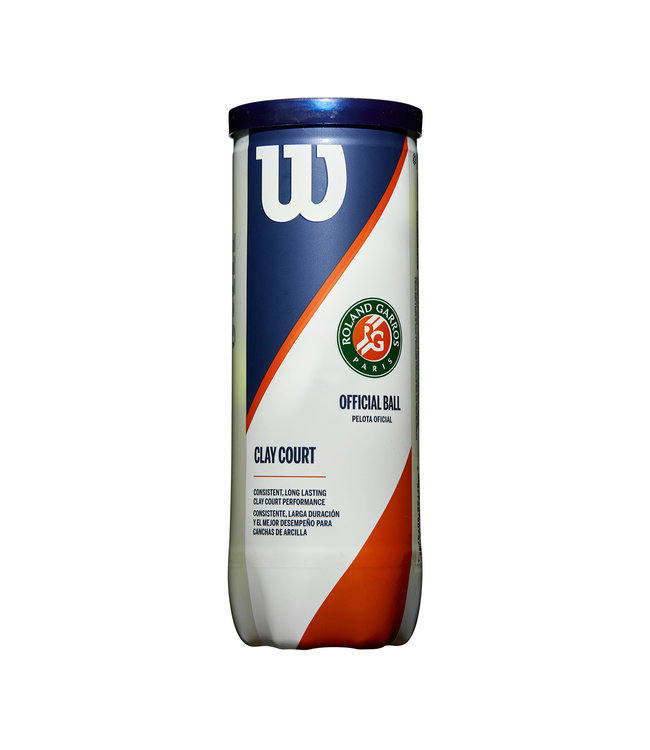 Wilson Roland Garros Clay Court Tennis Ball - 3 Can