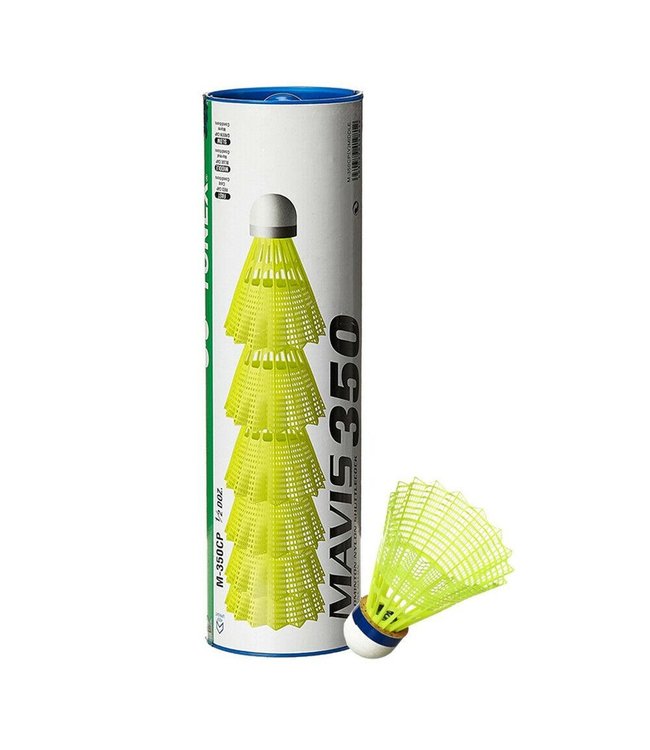 Yonex Mavis 350, Yellow Medium Speed (Blue Cap)
