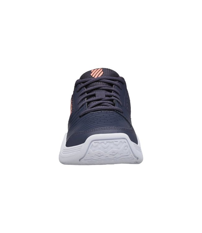 K-Swiss V Court Express OMNI Junior Tennis Shoe - Peach/Gray @ Lowest Price