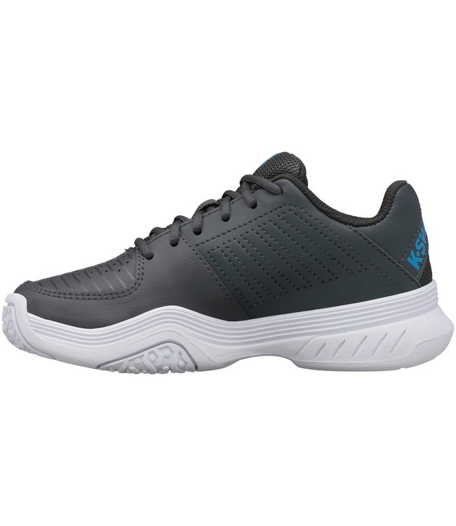 K-Swiss V Court Express OMNI Junior Tennis Shoe - Blue/Black @ Lowest Price