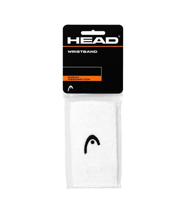 Head 5" White Wristband (2-Pack)