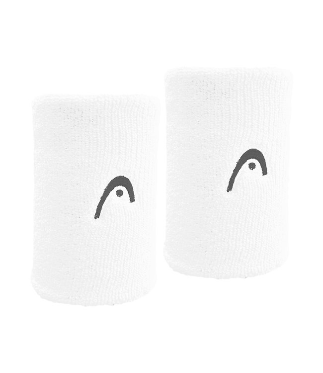 Head 5" White Wristband (2-Pack)