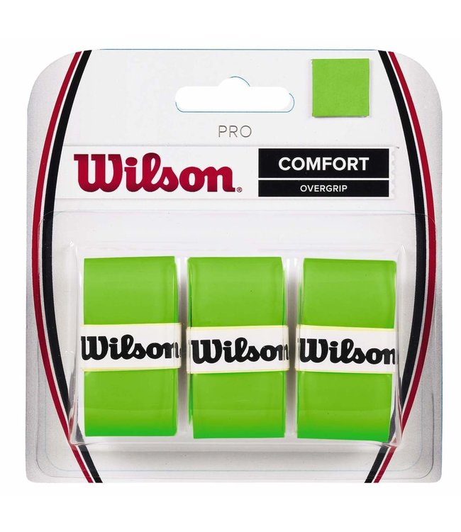 Wilson Pro Comfort Overgrip 3 Pack (Green)