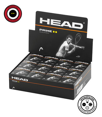 Head Prime Double Yellow Squash Ball- dozen