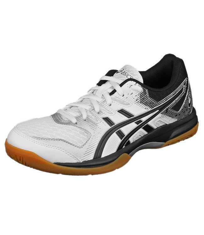 Asics Gel-Rocket 9 (White/Black) Women's Indoor Shoe
