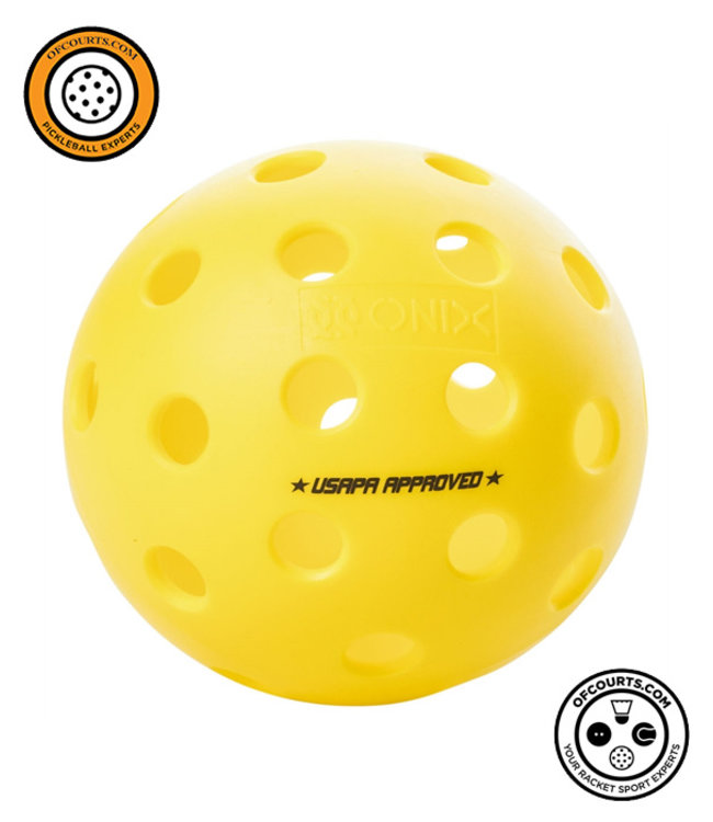 Onix Fuse G2 Outdoor Pickleball, Yellow