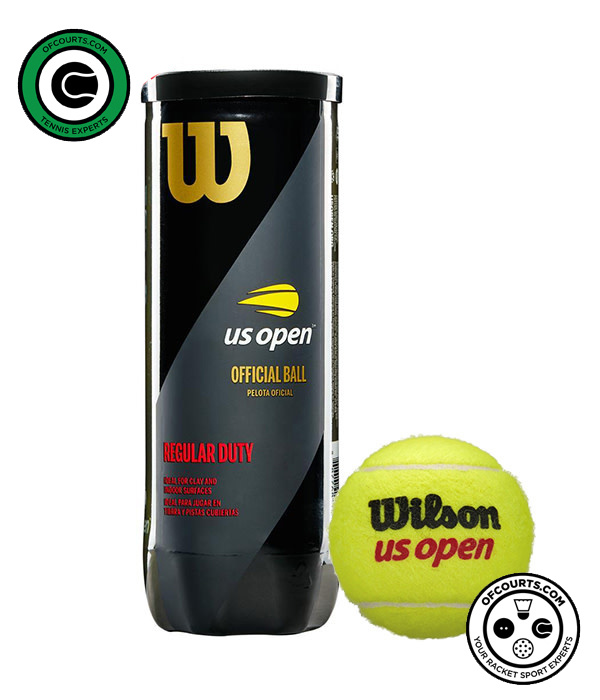 Wilson US Open Regular Duty Tennis Balls 3 Can Of Courts