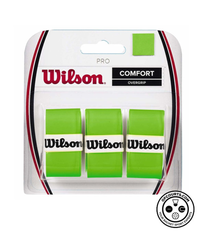 Wilson Pro Comfort Overgrip 3 Pack (Green)