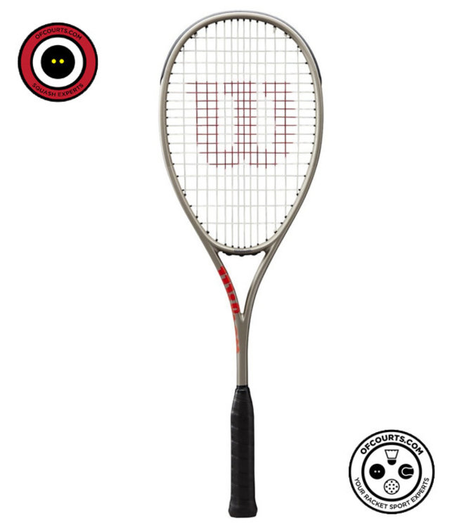 Wilson Pro Staff L  Squash Racket  Silver/Red