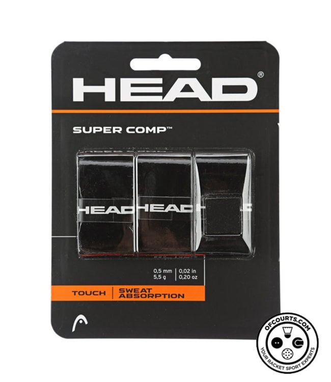 Head Super Comp Overgrips Black