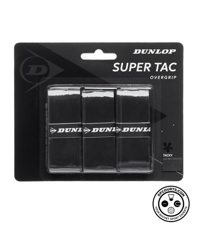 Dunlop Super Tac - 3 pack, Black