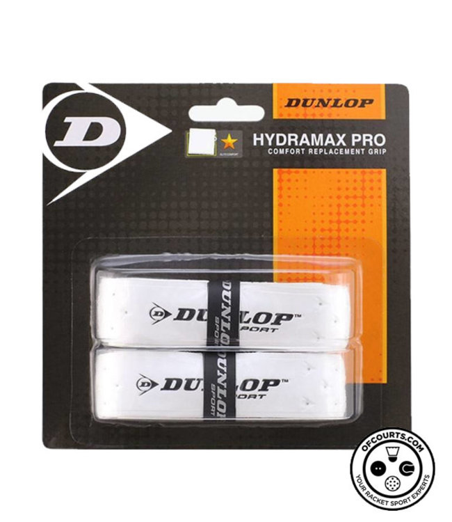 Dunlop Hydramax Pro Comfort Replace Grip White2 Pack