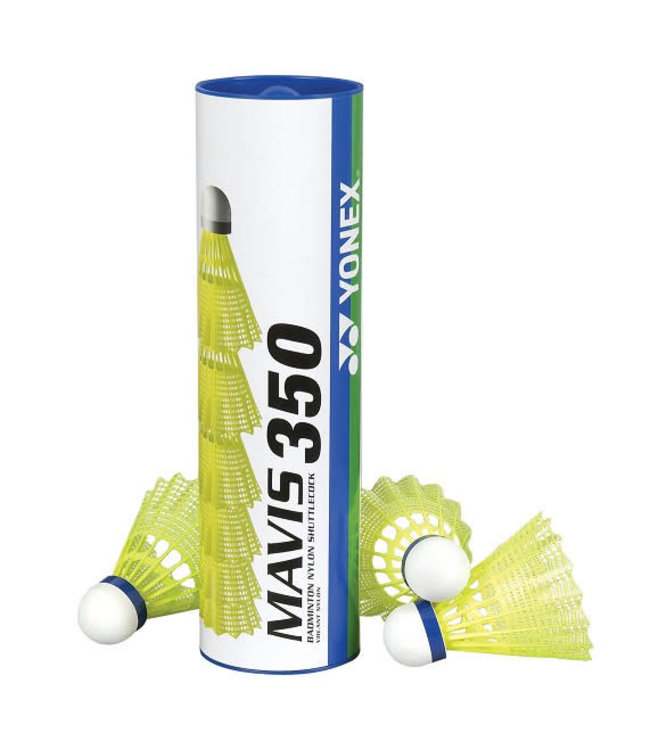 Yonex Mavis 350, Yellow Medium Speed (Blue Cap)