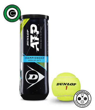 Dunlop ATP Championship Regular Duty Tennis Balls - 3 Can