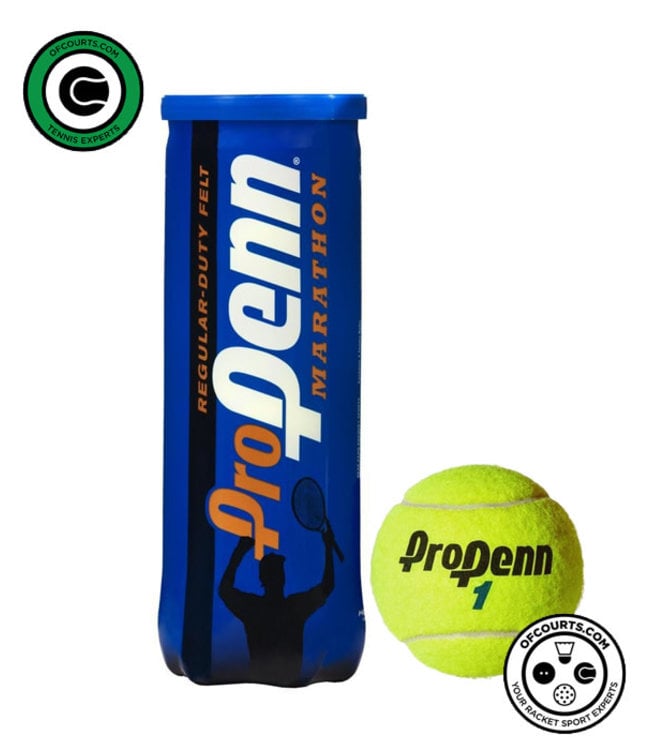 Penn Pro Marathon Regular Duty Tennis Balls - 3 Can