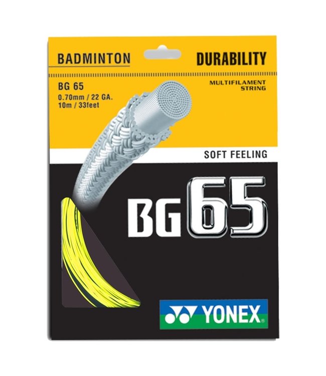 Yonex BG 65 Badminton String Yellow
