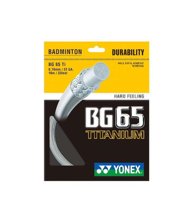 Yonex BG 65 Ti Badminton String White