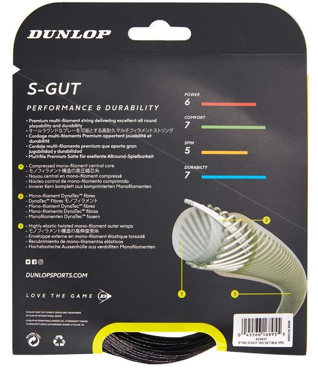 Dunlop Synthetic Gut Tennis String (16g)