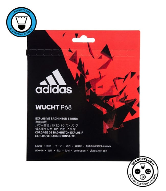 adidas Wucht P68 Badminton String- White