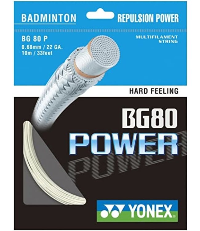 Yonex BG 80 Power Badminton String White