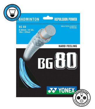 Yonex BG 80 Badminton String Blue